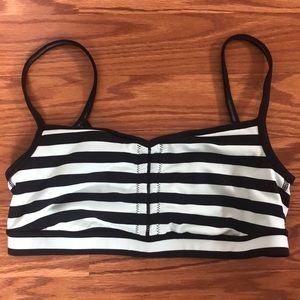 Rare lululemon striped sports bra